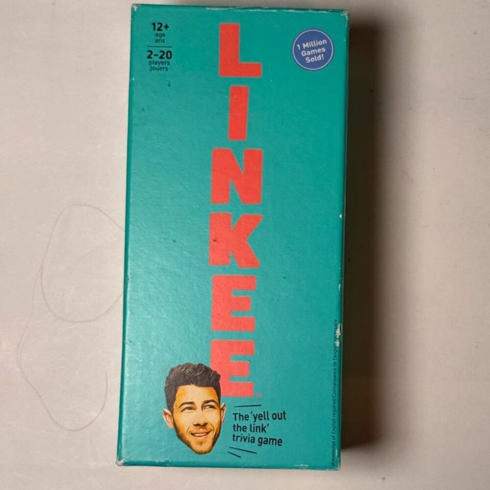 Linkee Nick Jonas Edition Trivia Board Game Big Potato Games Spin Master